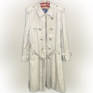 1980’s Burberry London Trench Coat with Removable Trench Vest Lining.